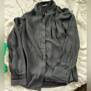 Black Express Portofino Dress Shirt some Medium